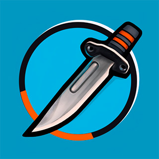 Knife game illustration